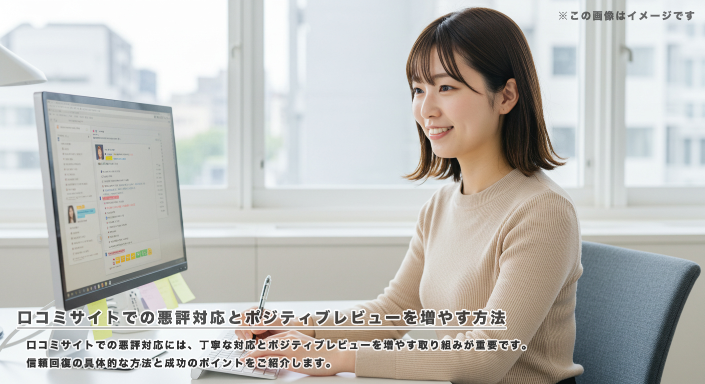 口コミサイトでの悪評対応とポジティブレビューを増やす方法