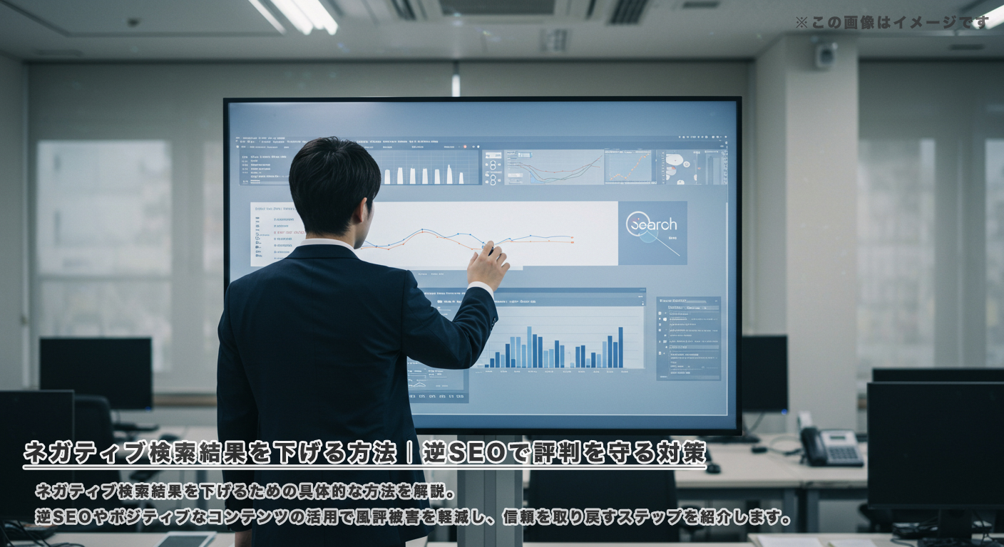 ネガティブ検索結果を下げる方法｜逆SEOで評判を守る対策