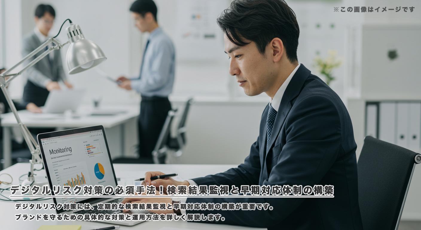 デジタルリスク対策の必須手法！検索結果監視と早期対応体制の構築