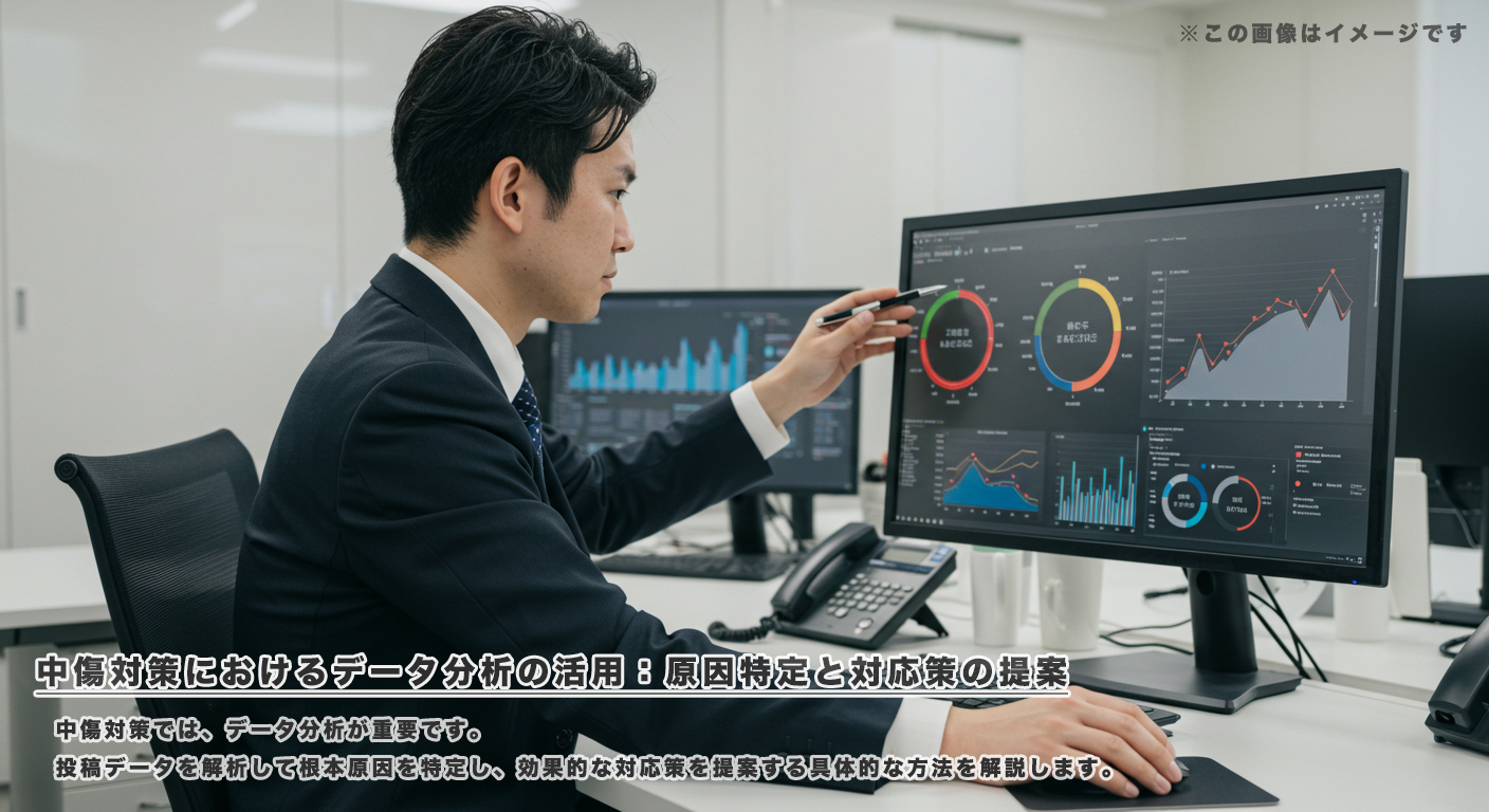 中傷対策におけるデータ分析の活用：原因特定と対応策の提案