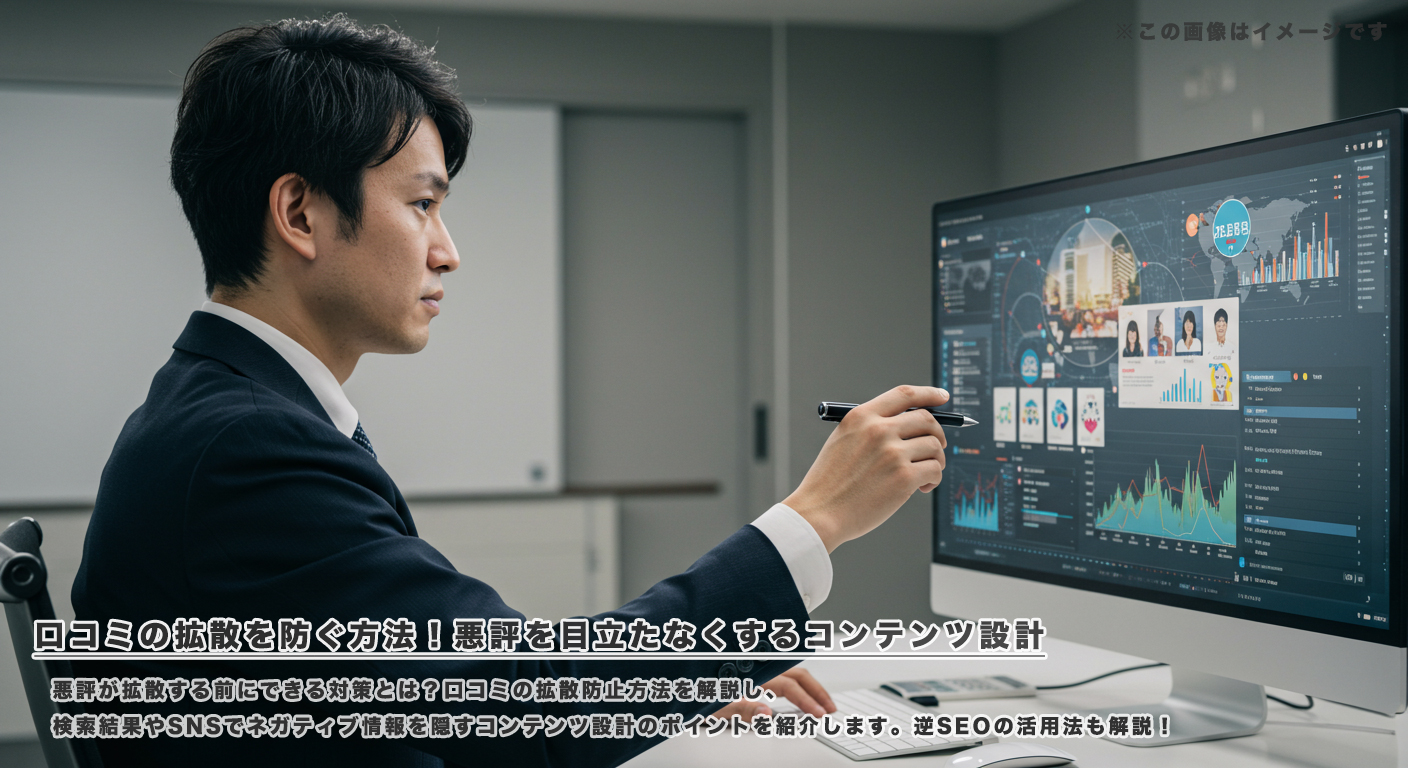 口コミの拡散を防ぐ方法！悪評を目立たなくするコンテンツ設計