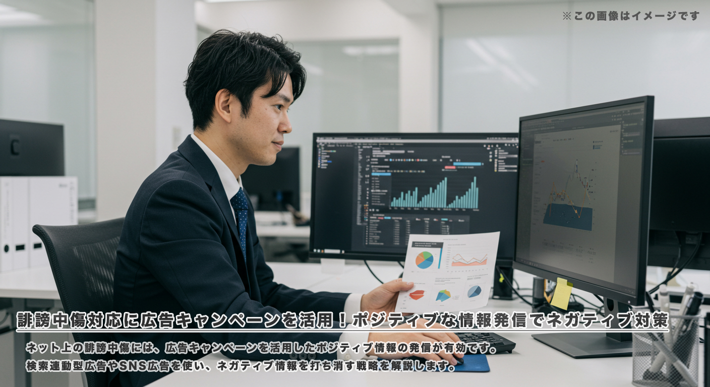 誹謗中傷対応に広告キャンペーンを活用！ポジティブな情報発信でネガティブ対策