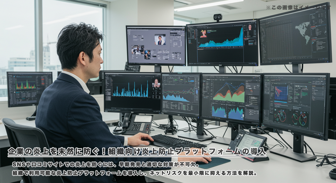 企業の炎上を未然に防ぐ！組織向け炎上防止プラットフォームの導入