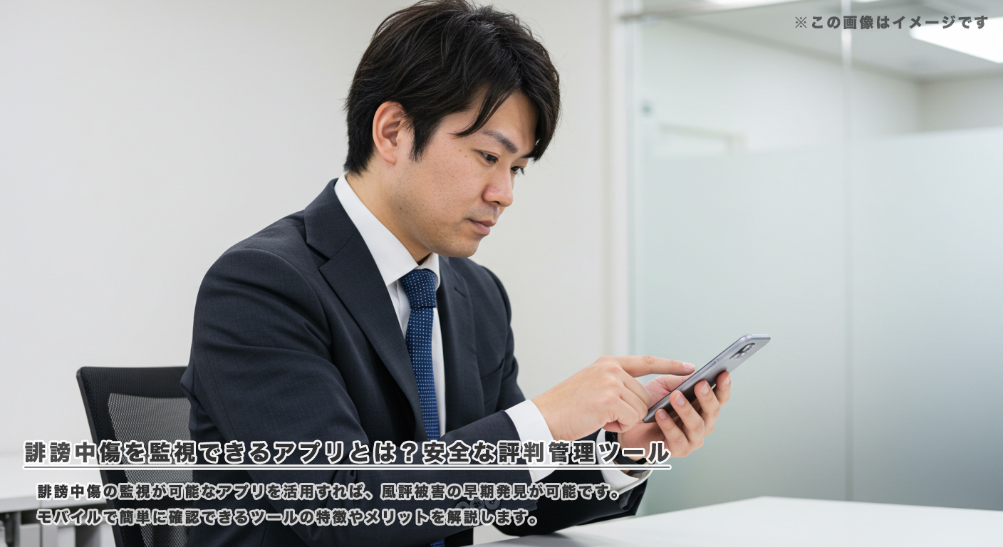 誹謗中傷を監視できるアプリとは？安全な評判管理ツール