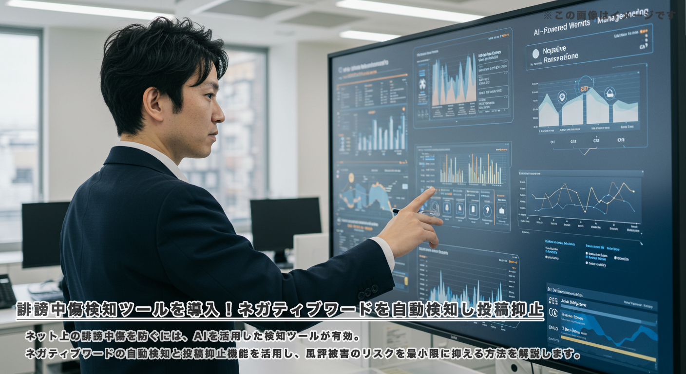誹謗中傷検知ツールを導入！ネガティブワードを自動検知し投稿抑止